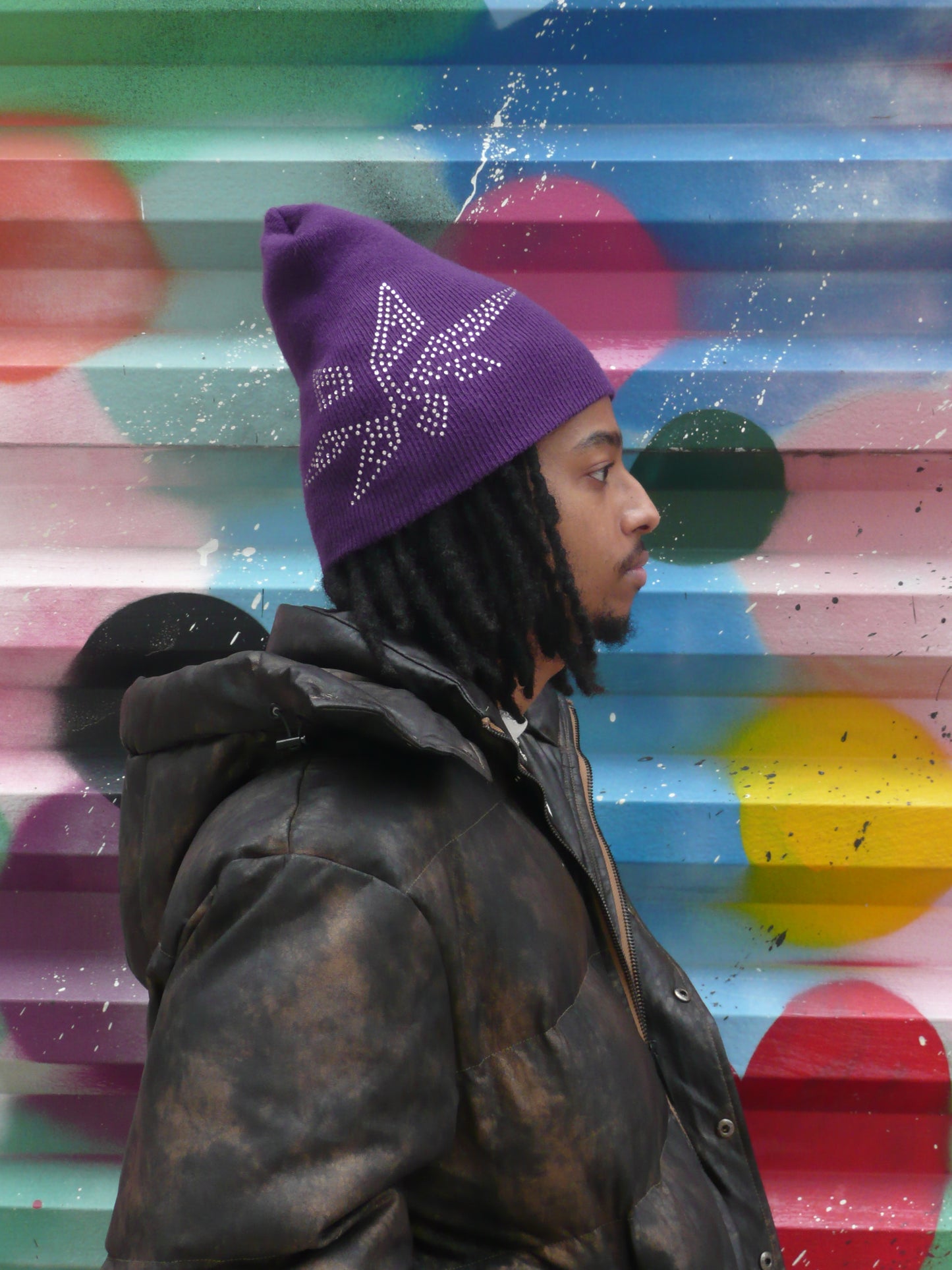 Amethyst Star Beanie